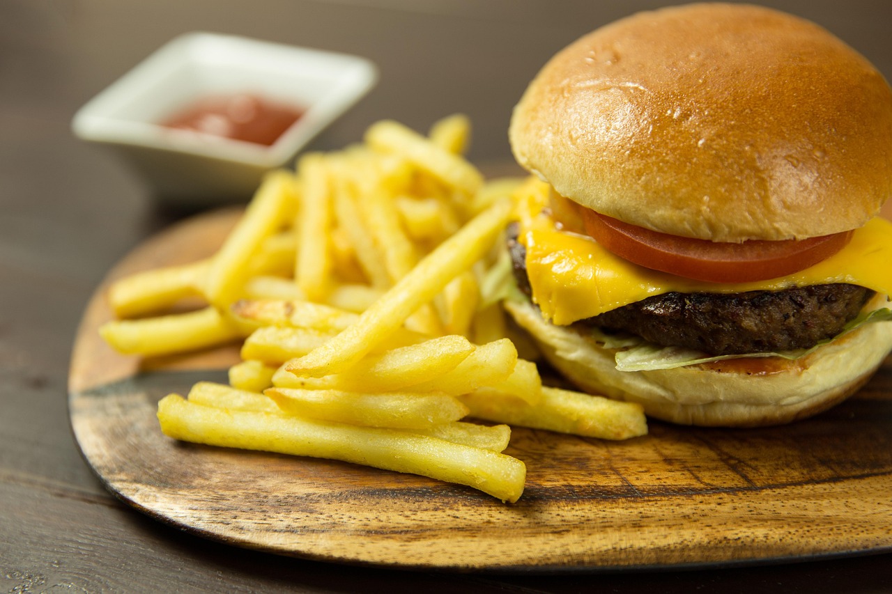 burger assiettes frites